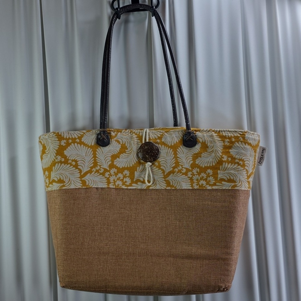 sun n sand beach bag‎ Tote Large Button Closure